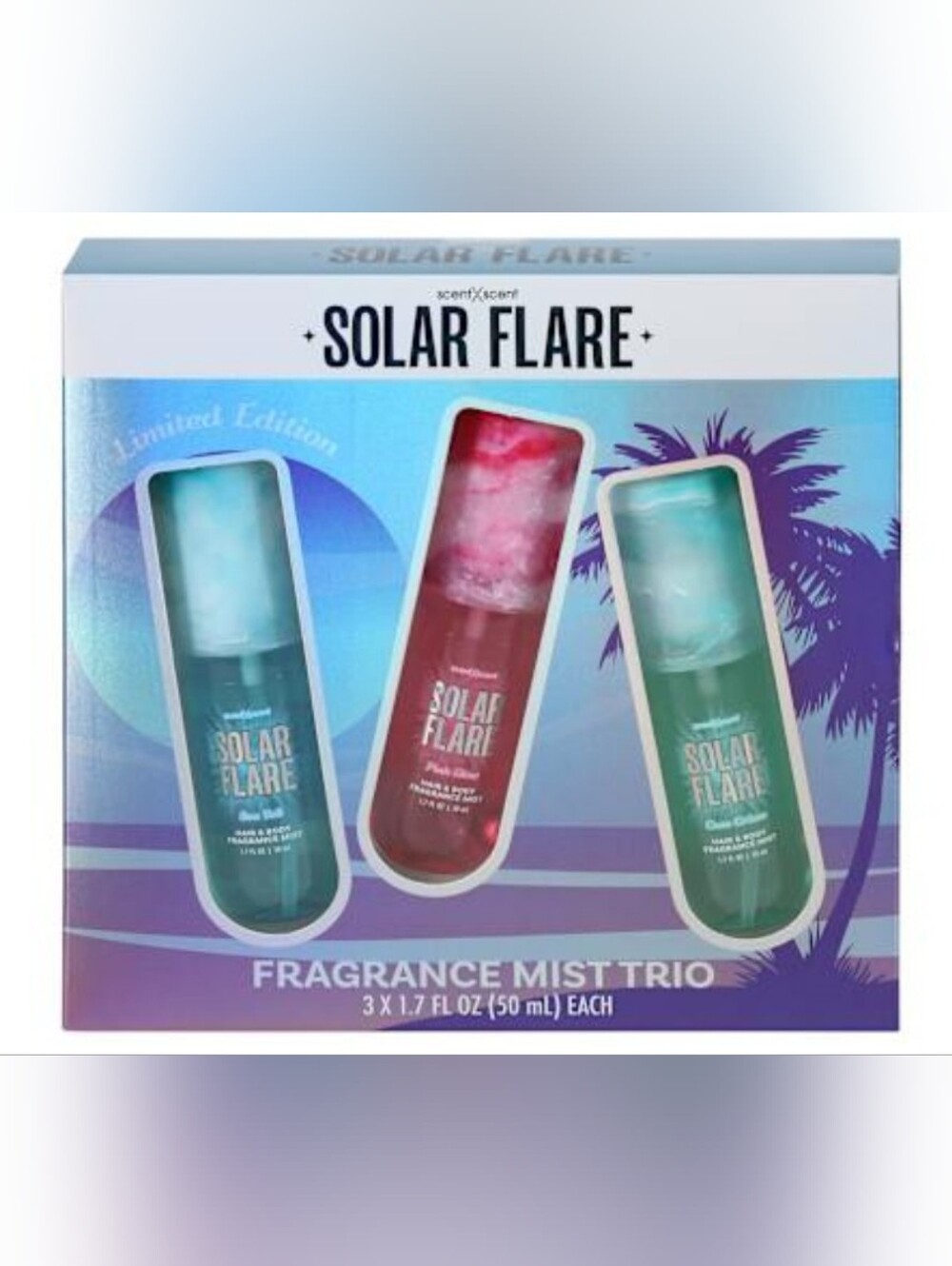 Solar Flare Limited Edition Fragrance Hair and Body Mist Trio Pack